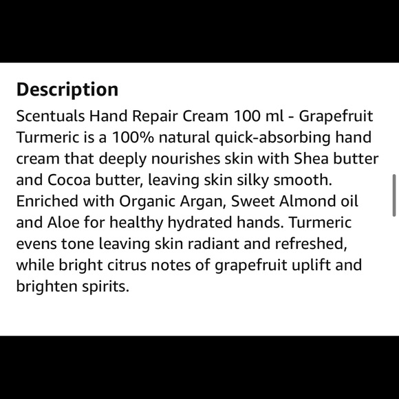 Scentuals GrapefruitTurmeric Hand Repair Cream&Calming Lavender Hand/Body Lotion - Picture 8 of 14